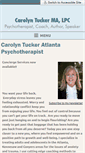 Mobile Screenshot of carolyntuckertherapist.com